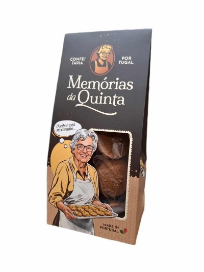 Biscoitos de Avelãs e Chocolate 150g | Memórias da Quinta