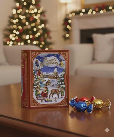 Bombons | Lata Livro XXL Heavenly Christmas 500g