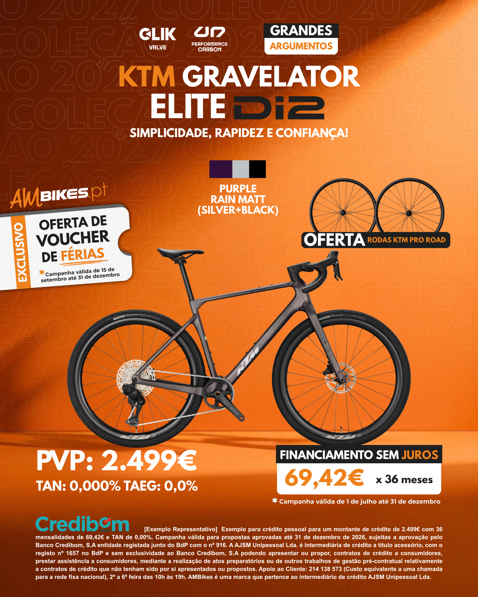 KTM Gravelator Elite Di2 | Purple Rain Matt (Silver+Black)