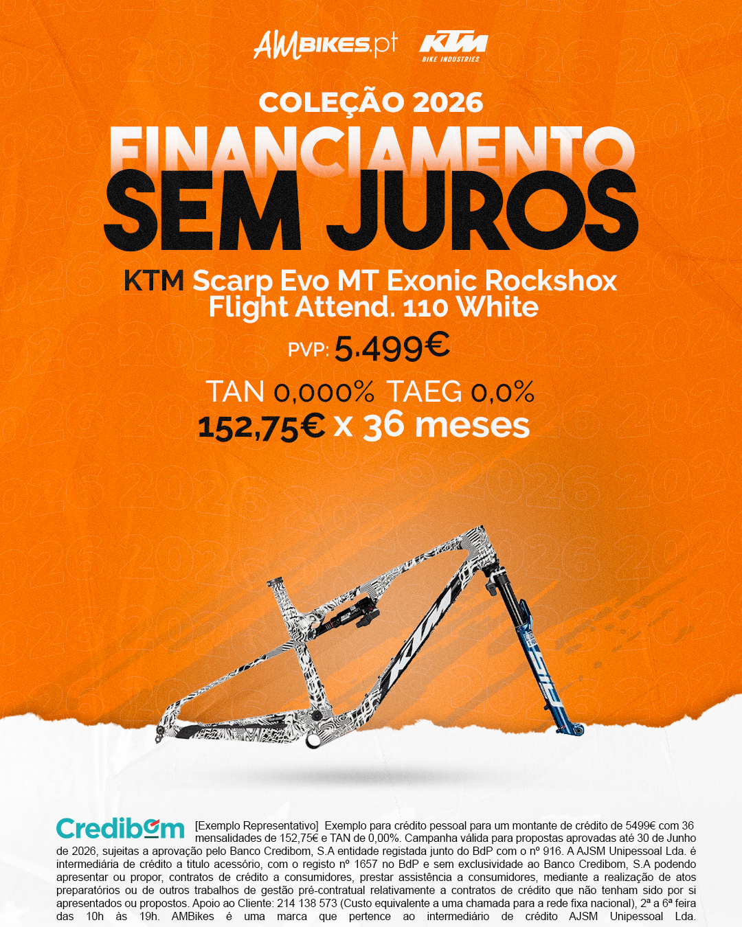 Quadro KTM Scarp Evo MT Exonic Rockshox Flight Attend. 110 - white