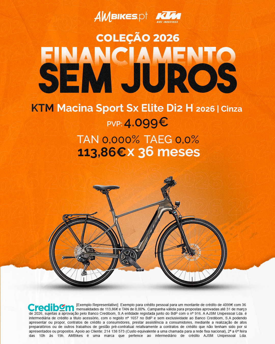 KTM Macina Sport SX Elite Di2 2026 | Cinza