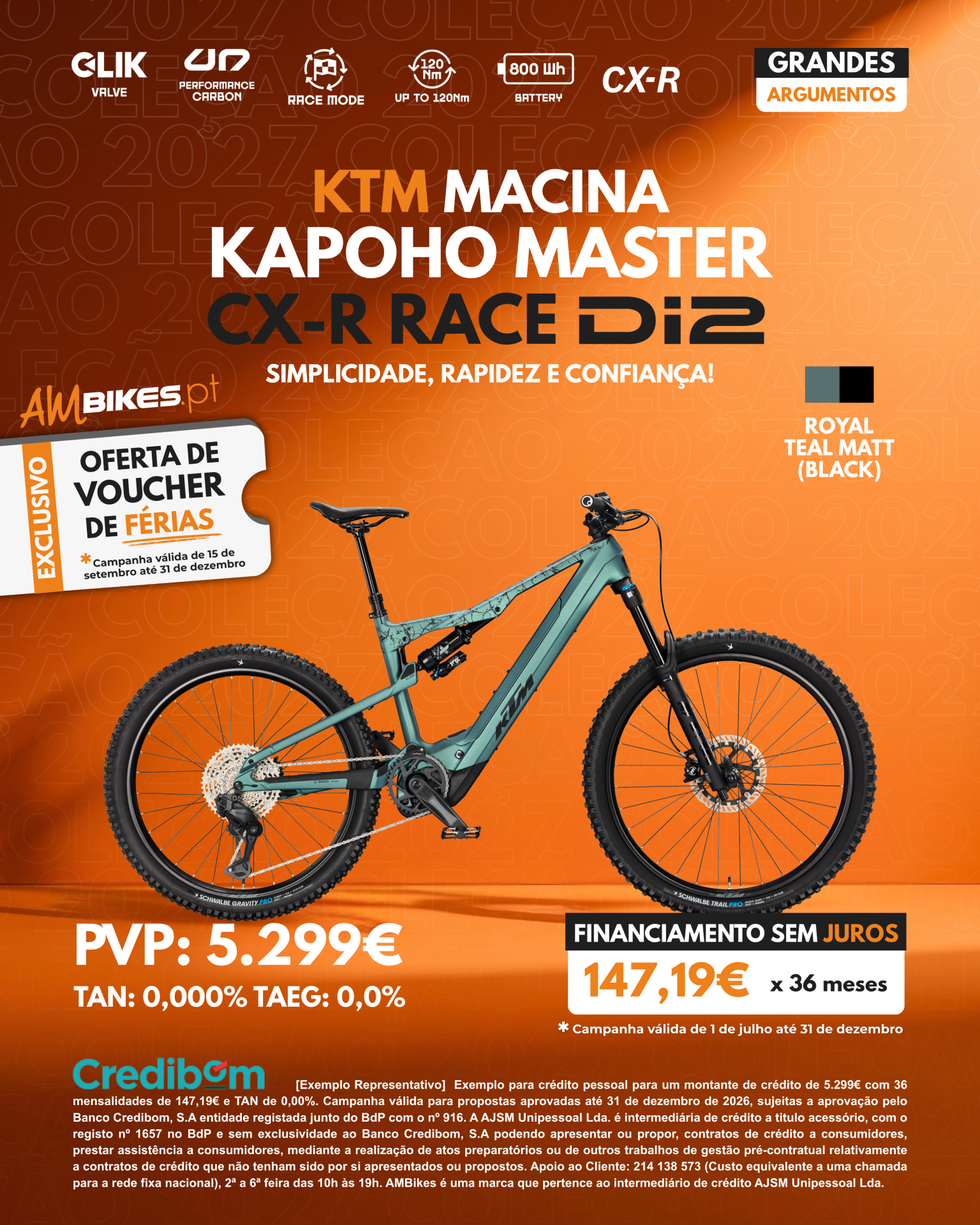KTM Macina Kapoho Master CX-R Race Di2 | Royal Tea Matt (Black)
