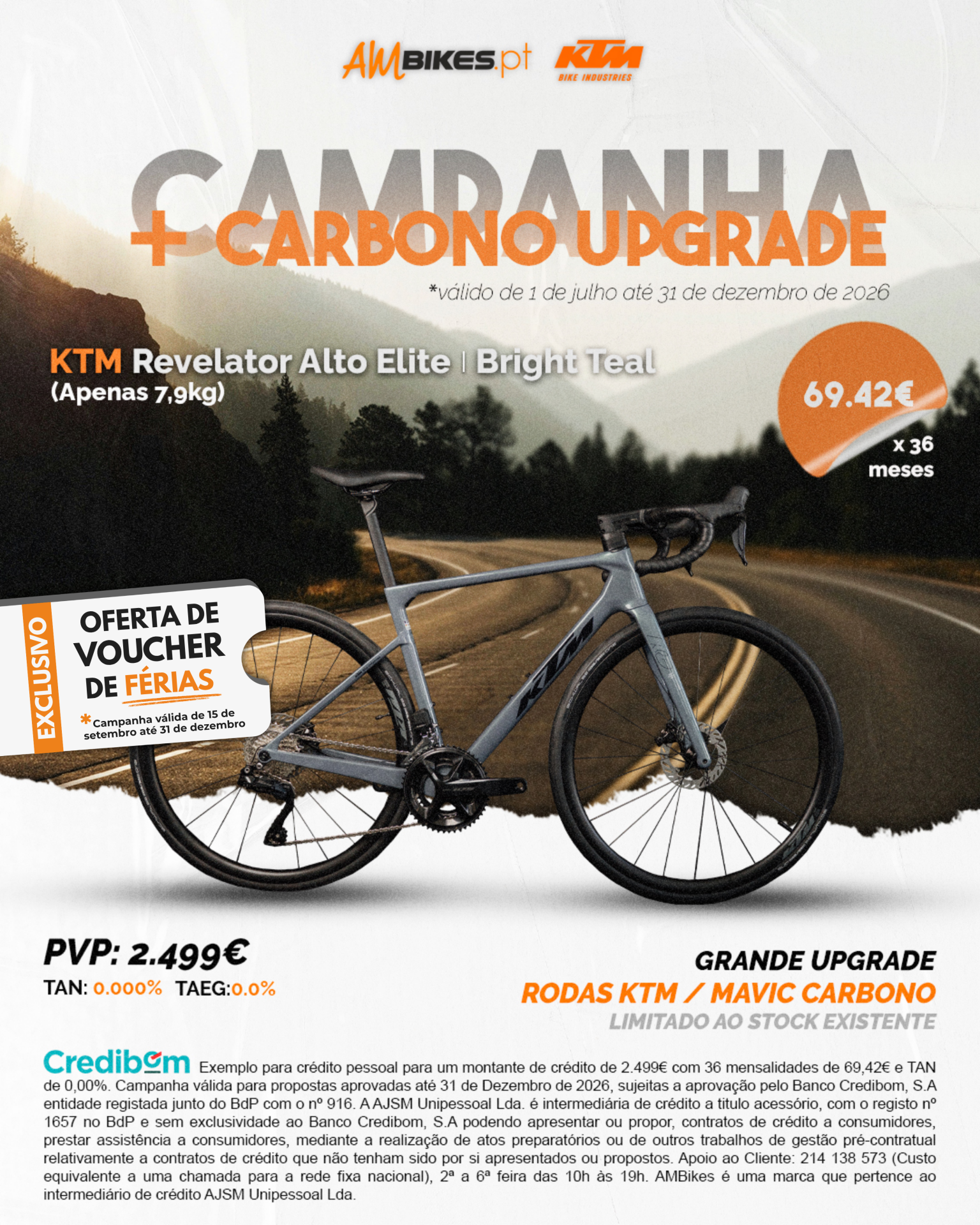 KTM Revelator Alto Elite | Bright Teal - Rodas em Carbono KTM