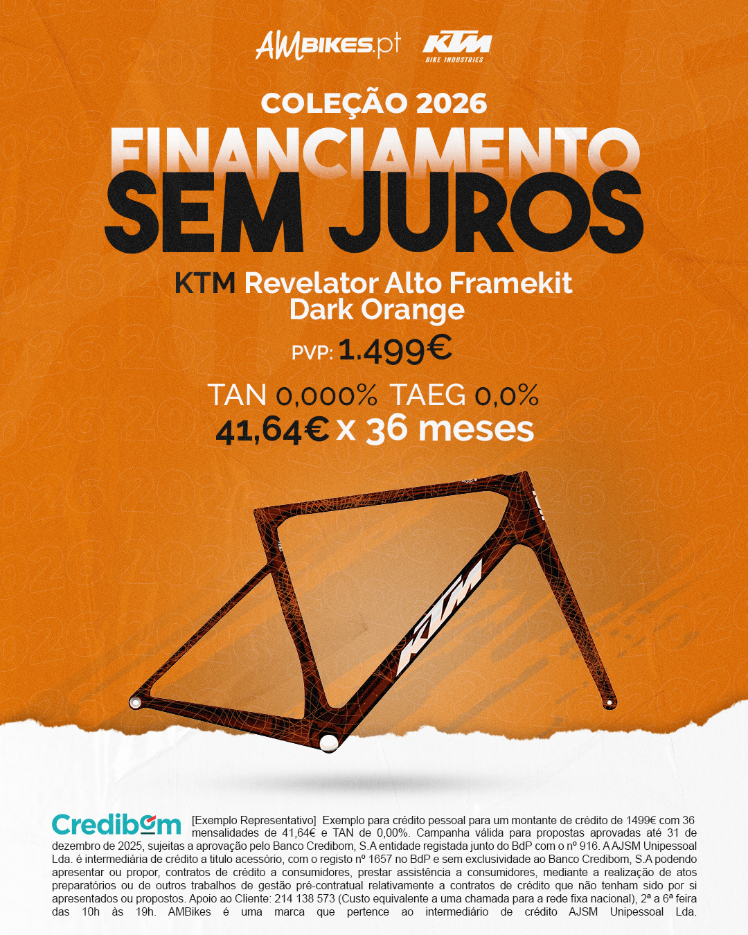 KTM Revelator Alto Framekit Dark Orange