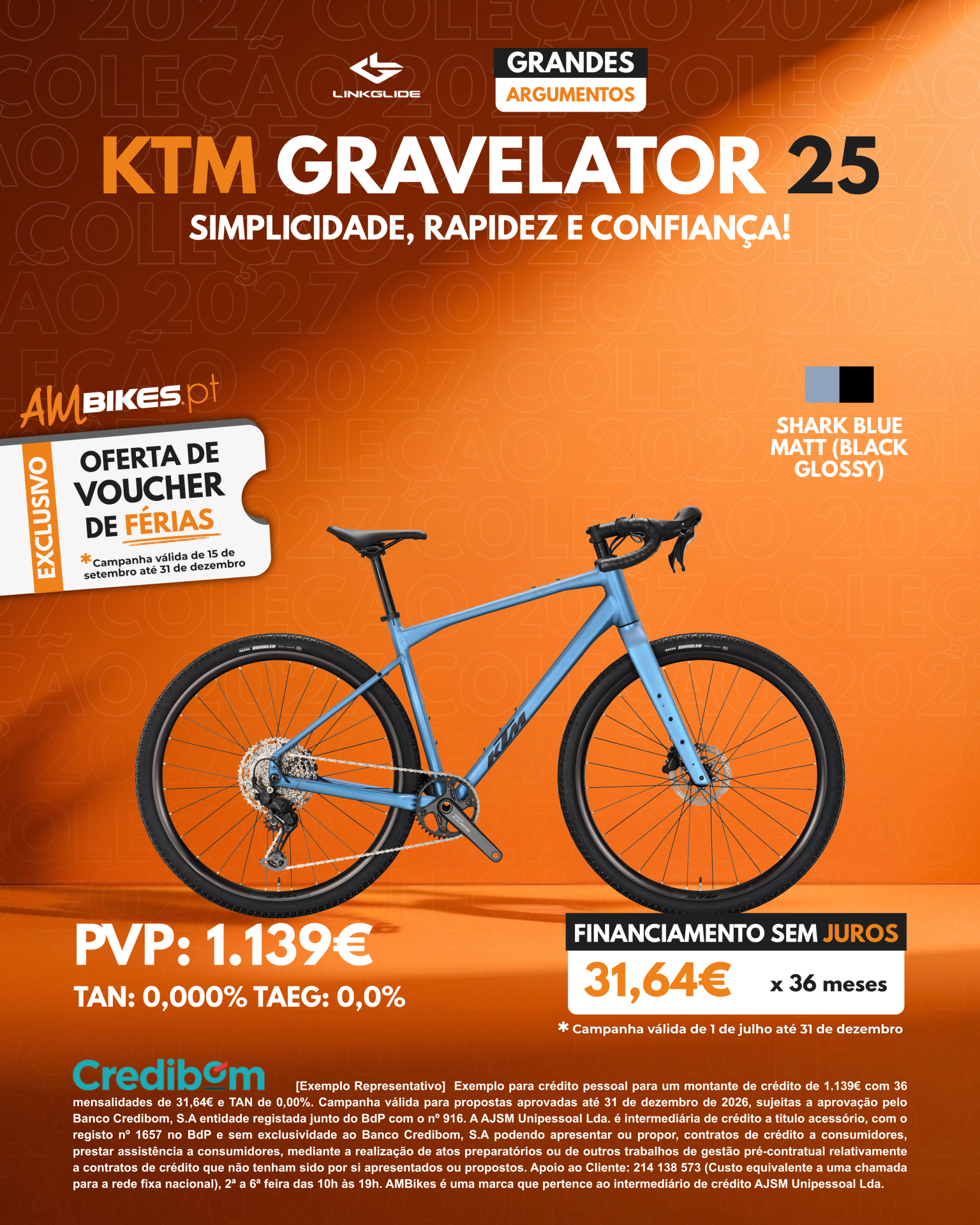 KTM Gravelator 25 | Shark Blue Matt (Black Glossy)