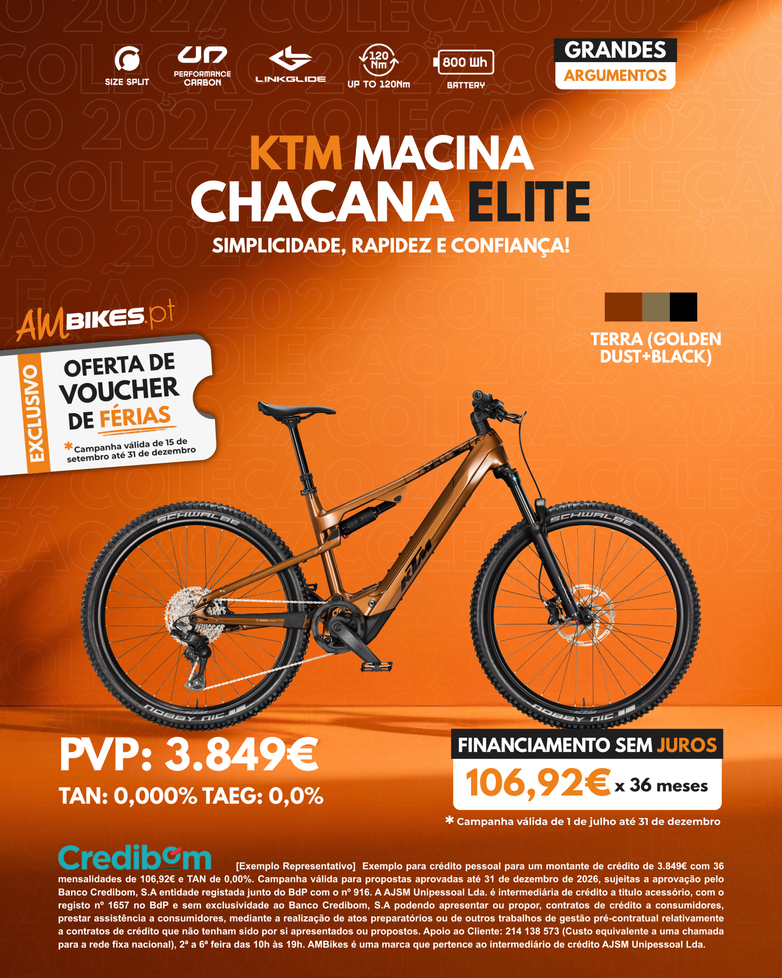 KTM Macina Chacana Elite | Terra (Golden Dust+Black)