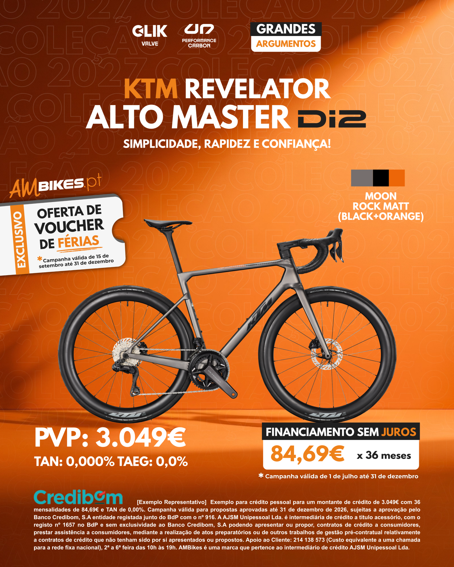 KTM Revelator Alto Master Di2 | Moon Rock Matt (Black+Orange)