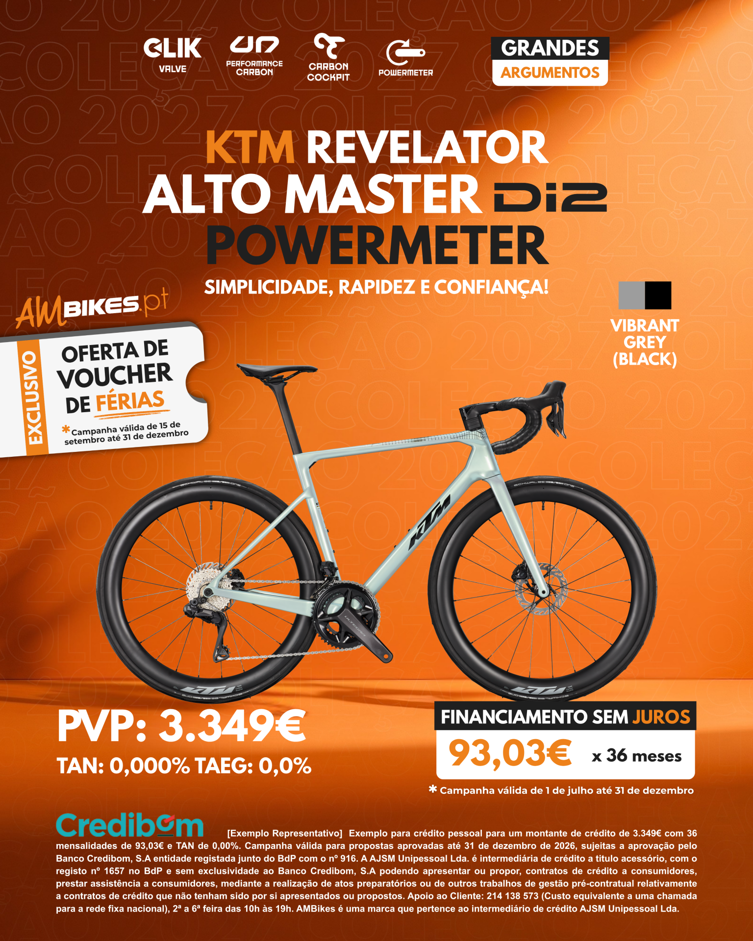 KTM Revelator Alto Master Di2 | Powermeter | Vibrant Grey (Black)