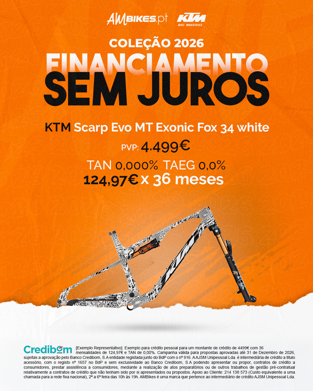 Quadro KTM Scarp Evo MT Exonic Fox 34 - white