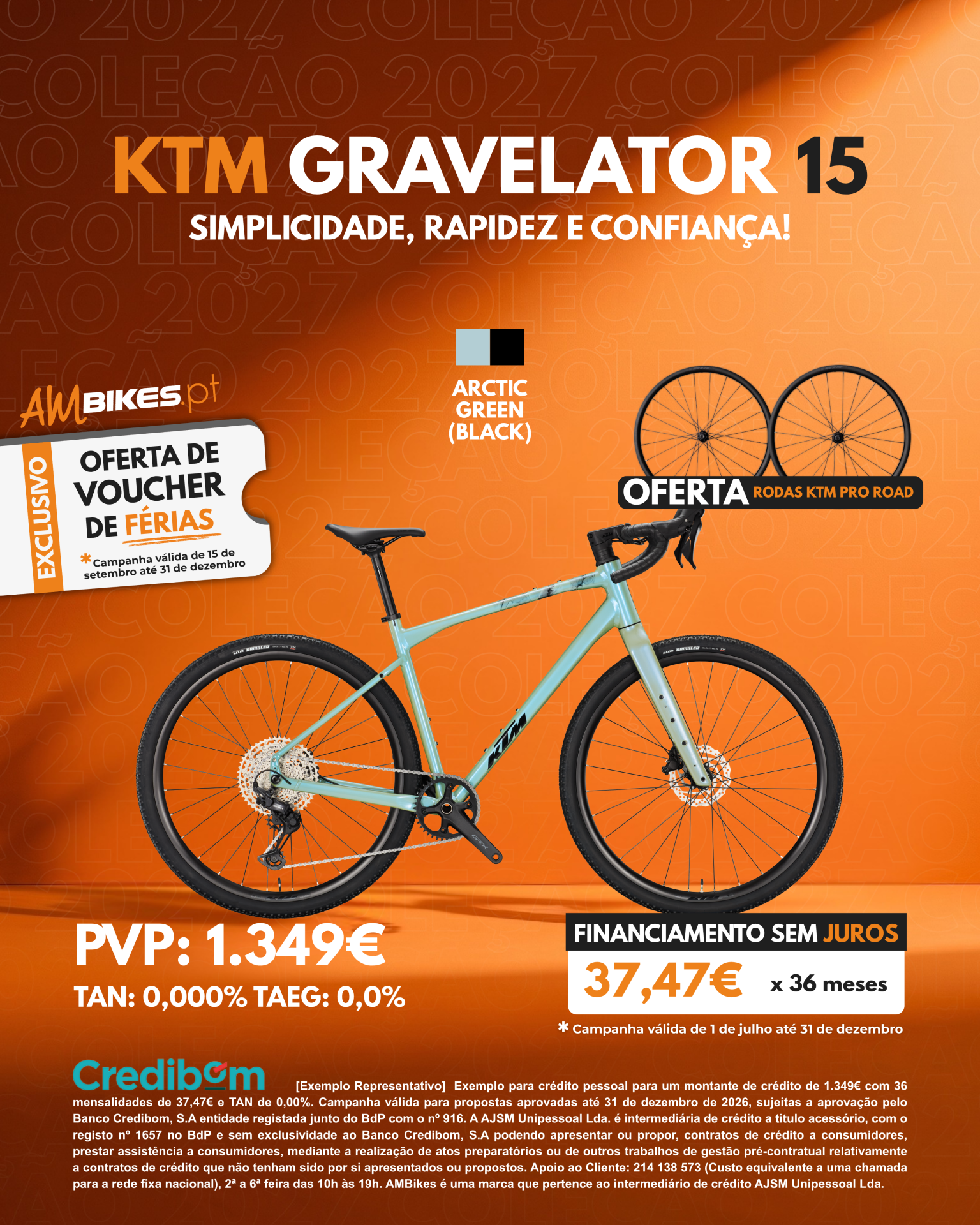 KTM Gravelator 15 | Arctic Green (Black)