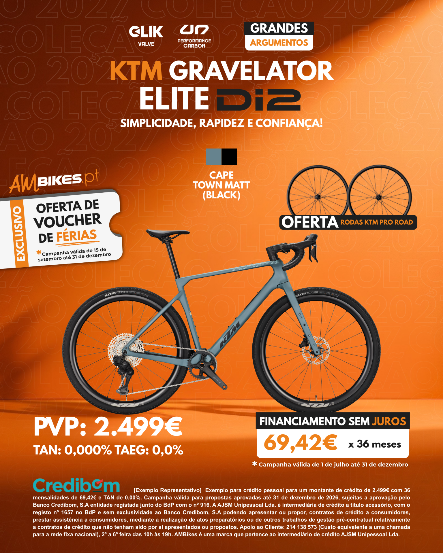 KTM Gravelator Elite Di2 | Cape Town Matt (Black)