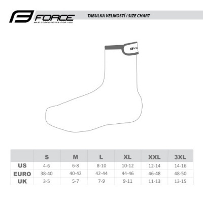 CAPAS DE SAPATO FORCE EASY NEOPRENE, PR XL