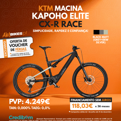 KTM Macina Kapoho Elite CX-R Race | Black Matt (Grey+Dew Silver)