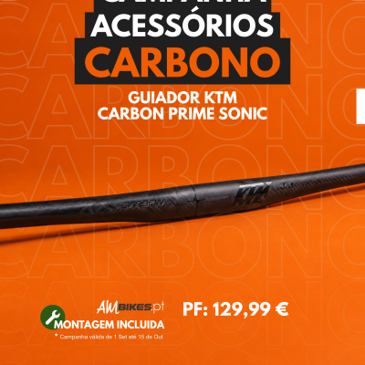 Guiador Ktm Carbon Prime Sonic Ud 740 Preto