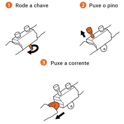 Cadeado Axa Hawk Black 100cm*8mm