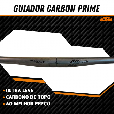 Guiador Ktm Carbon Prime Sonic Ud 740 Preto
