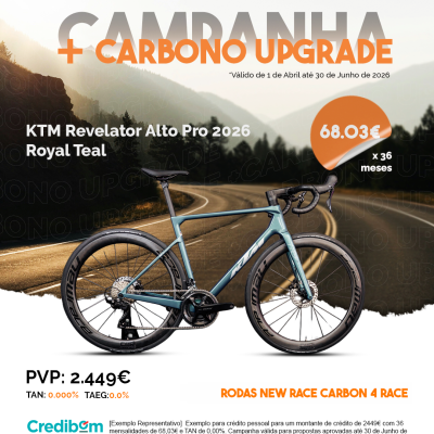 KTM Revelator Alto Pro 2026 | Royal Teal - Rodas em Carbono