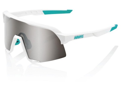 Oculos 100% S3 Bora Branco Lentes Hiper Silver