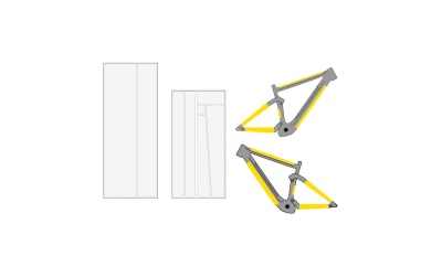Protector quadro + escora 4&2impact e-bike matt Protector quadro + escora 4&2impact e-bike matt