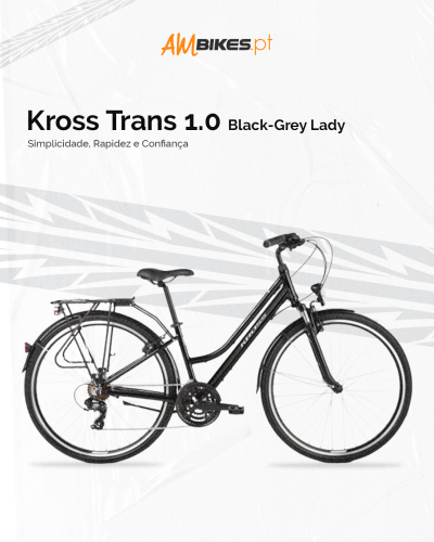 Kross Trans 1.0 Black-Grey Lady