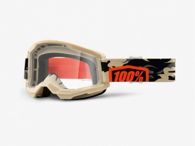 Goggles 100% Strata 2 Kombat Clear Lens