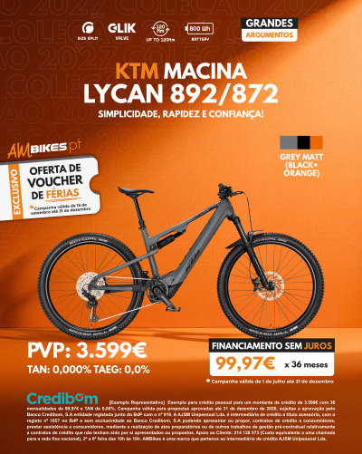 KTM Macina Lycan 892/872 | Grey Matt (Black+Orange)