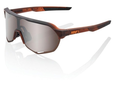 Oculos 100% S2 Castanho Transl Lentes Hiper Silver