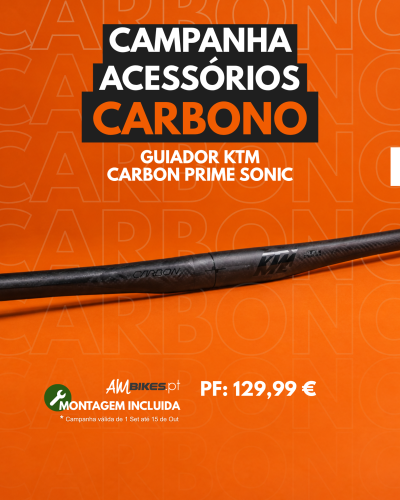 Guiador Ktm Carbon Prime Sonic Ud 740 Preto