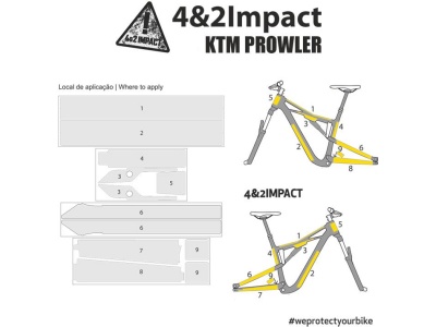 Pelicula Protetora Quadro 4&2impact Prowler Brilho