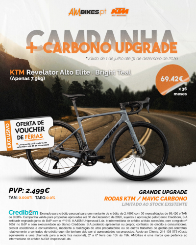 KTM Revelator Alto Elite | Bright Teal - Rodas em Carbono KTM