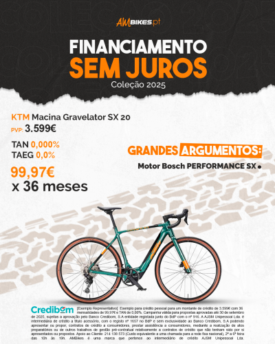 KTM Macina Gravelator SX 20 - 2025 (Nova Coleção) KTM Macina Gravelator SX 20 - 2025 (Nova Coleção)