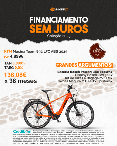 KTM Macina Team 892 LFC ABS - 2025 (Nova Coleção) KTM Macina Team 892 LFC ABS - 2025 (Nova Coleção)