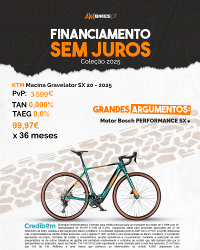 KTM Macina Gravelator SX 20 - 2025 (Nova Coleção) KTM Macina Gravelator SX 20 - 2025 (Nova Coleção)