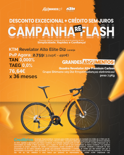 KTM Revelator Alto Elite Di2 2025 - Laranja KTM Revelator Alto Elite Di2 2025 - Laranja