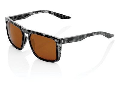 Oculos 100% Renshaw Preto Matt Lentes Bronze
