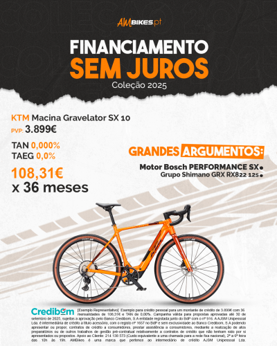 KTM Macina Gravelator SX 10 - 2025 (Nova Coleção) KTM Macina Gravelator SX 10 - 2025 (Nova Coleção)