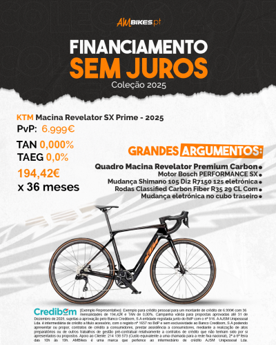 KTM Macina Revelator SX Prime - 2025 (Nova Coleção) KTM Macina Revelator SX Prime - 2025 (Nova Coleção)