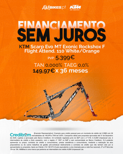 Quadro KTM Scarp Evo MT Exonic Rockshox Flight Attend. 110 - white/orange