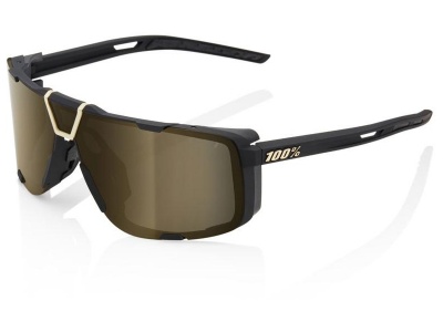 Oculos 100% Eastcraft Preto Lentes Gold Mirror