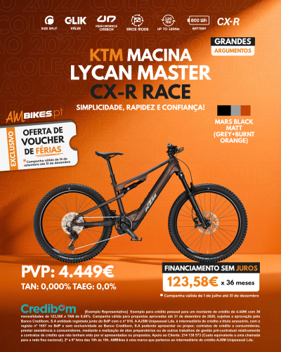KTM Macina Lycan Master CX-R Race | Mars Black Matt (Grey+Burnt Orange)
