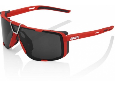 Oculos 100% Eastcraft Vermelho Lentes Preto Mirror