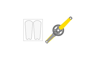 Protector crank 4&2impact Dura Ace/Ultegra Protector crank 4&2impact Dura Ace/Ultegra