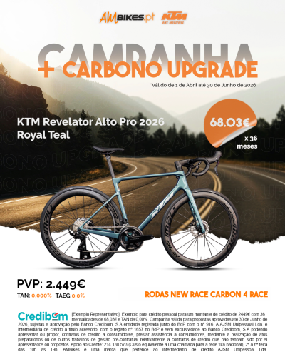 KTM Revelator Alto Pro 2026 | Royal Teal - Rodas em Carbono