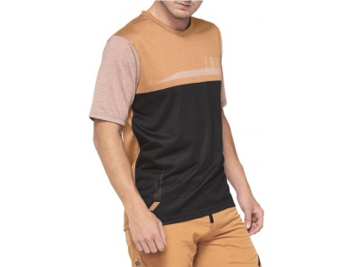 Camisola 100% Airmatic M/Curt Caramelo/Preto