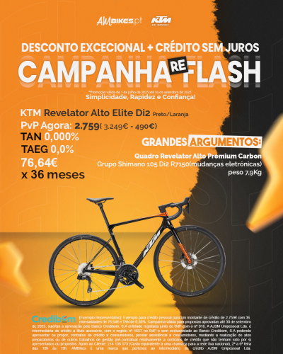 KTM Revelator Alto Elite Di2 2025 - Preto/Laranja KTM Revelator Alto Elite Di2 2025 - Preto/Laranja