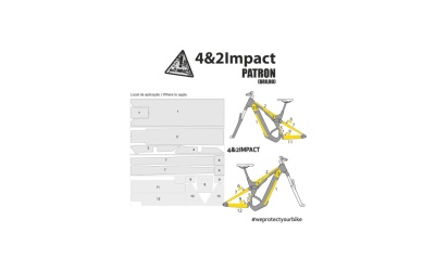 Protector quadro 4&2impact Scott Patron brilho Protector quadro 4&2impact Scott Patron brilho