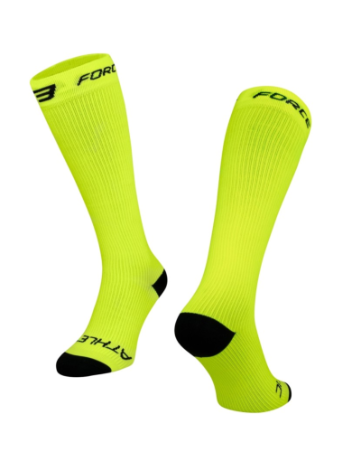 Meias compressão - S/M - F ATHLETIC, fluo