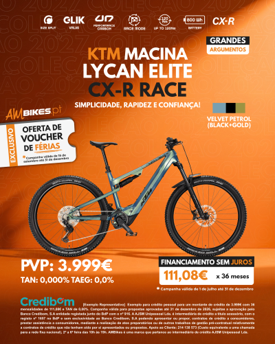 KTM Macina Lycan Elite CX-R Race | Velvet Petrol (Black+Gold)