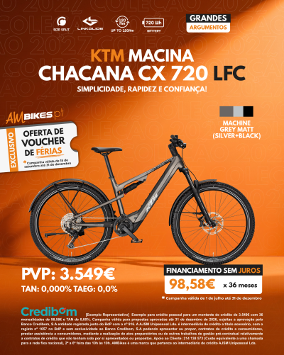 KTM Macina Chacana CX 720 LFC | Machine Grey Matt (Silver+Black)