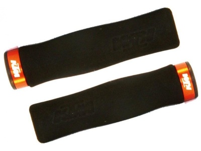 Punhos Ktm High Density C/Fixador Laranja